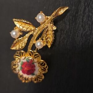 Petit Point Brooch